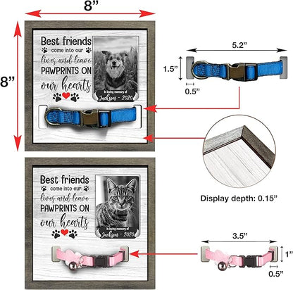 Customized Pet Sympathy Gifts Deceased Pet Picture Frame Losing A Dog Home Wall Art Decor Personalized Bereavement Frame Sign Gifts for Him Her Sentimental Quote Memorial Pet Tribute Keepsake