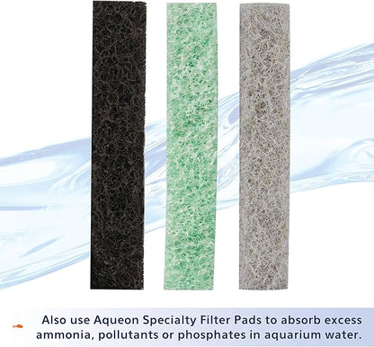 Aqueon Replacement Filter Cartridges For Filter Models 20, 30, 40, 50, and 75, and Canister Models 200, 300, and 400, Large, 15 pack