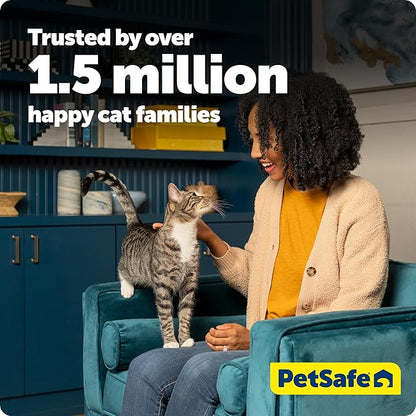 PetSafe ScoopFree Crystal Classic Self-Cleaning Litter Box System Automatic Cat Litter Box - Advanced Odor Control Includes Disposable Crystal Litter Tray Up to 30 Days of Hands-Free Cleaning