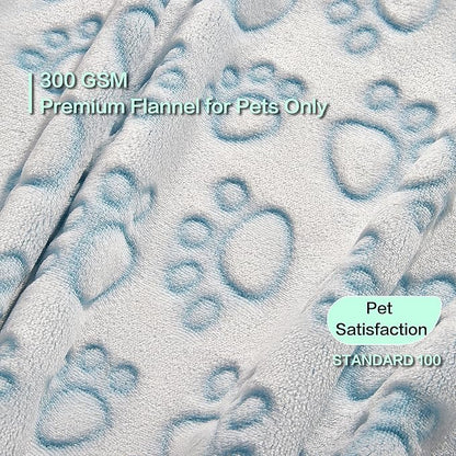 Stuffed Dog Blanket, Blue Premium Soft Throw Flannel Fleece Blanket for Medium Small Dogs, Pet Puppy Blankets for Kitten Cat, Christmas Pet Gift for Bed Cover, Couch, Crate(24x32 inch (Pack of 1))
