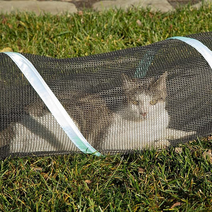 Kitty City Outdoor Catio Furniture and Play Kits for Cats, 10' Tunnel/Medium