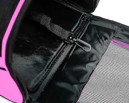 Pawer 18” x 10” x 10”Soft-Sided Foldable Airline Approved Pet Carrier for Cat, Puppy and Small Dog, Washable 600D Oxford Fabric, with Handle and Strap for Carry, Multiple Colors Available
