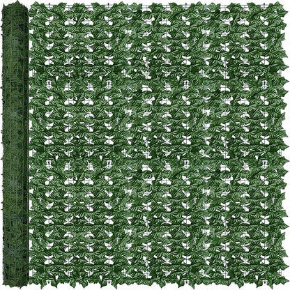 Artificial Ivy Privacy Fence Wall Screen: 72 x144 in UV-Anti Faux Greenery Backdrop Ivy Vine Leaf Hedges Fence Panels for Patio, Balcony, Garden, Backyard Indoor Outdoor Green Wall Decor