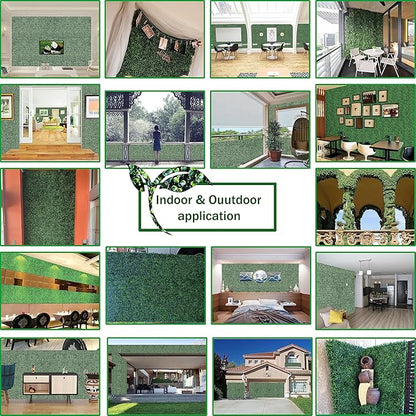 Artificial Ivy Privacy Fence Wall Screen: 72 X144 in (72 sqft) UV-Anti Faux Boxwood Roll Panels Greenery Backdrop Ivy Vine Leaf Hedges Fence Panels for Indoor Outdoor Green Wall Decor