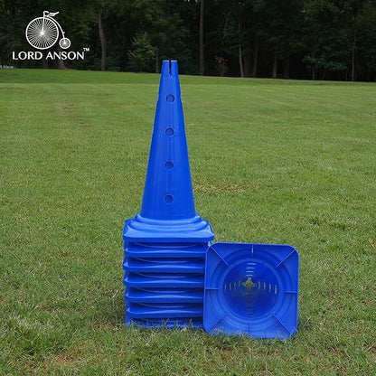 Dog Agility Hurdle Cone Set - 8 Cones & 4 Rods - Adjustable, Versatile, Heavy Duty - Agility, Obedience, Rehabilitation