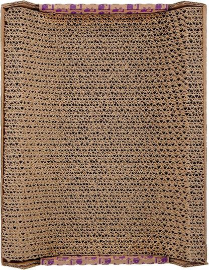 SmartyKat Super Scratcher Chaise Corrugated Cat Scratcher, Catnip Infusion Technology - Brown, One Size