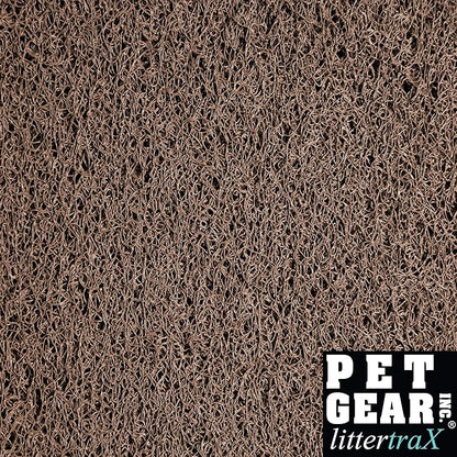 Pet Gear Pro Pawty for Cats with littertraX Mat, Put an end to Scattered Litter, Foldable, Easy Clean, Litterbox not Included, Chocolate